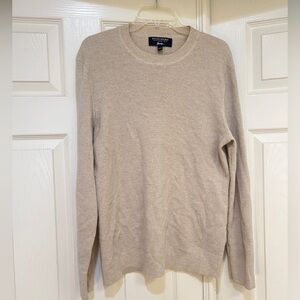 Banana Republic Women‎ Large Italian Merino Yarn Beige Soft Cozy Casual Sweater